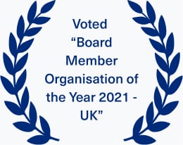 Recognized as the top board member in the UK for 2021.