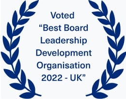 Recognized as the best board leadership development organization in the UK for 2022.
